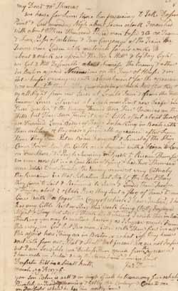 Letter from Gen. John Thomas to Hannah Thomas, 9 March 1776 