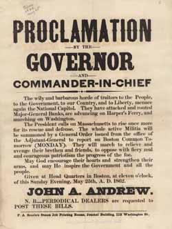 Proclamation by the Governor and Commander-in-Chief Broadside