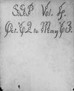 Sarah Gooll Putnam diary 4, 11 October 1862 to 4 May 1863 Manuscript