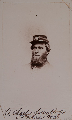 Lieutenant Charles Jewett, Jr. Copy photograph of carte de visite