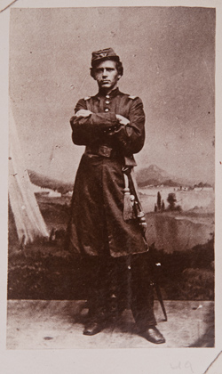 Lieutenant Alexander Johnston Copy photograph of carte de visite