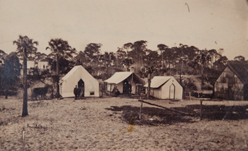 `Camp of Lieut. Col. Hall on Folly Island` Photograph