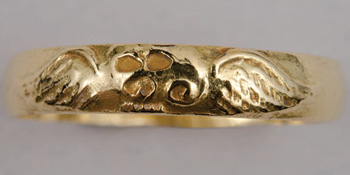 Eunice Paine mourning ring Gold,