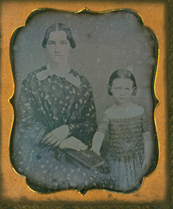 Eliza Ann Arnold Hill and Lucina Maria Hill Daguerreotype