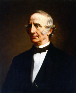 Wendell Phillips Portrait, oil on canvas