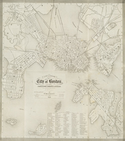 A new & complete map of the City of Boston : with part of Charlestown, Cambridge and Roxbury 