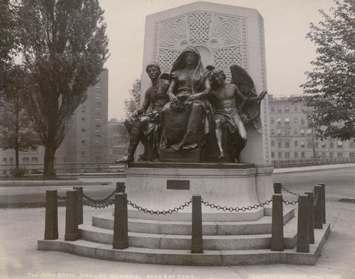 John Boyle O`Reilly Memorial; Allegorical figures representing Patriotism, Erin (Ireland) and Poetry Photograph