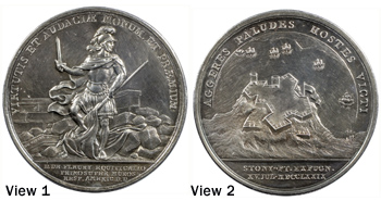 Comitia Americana medal, de Fleury at Stony Point, 1779 Silver,