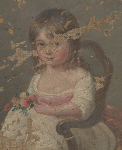 Eliza Jennet Dorcas Johnson Miniature portrait, oil on canvas