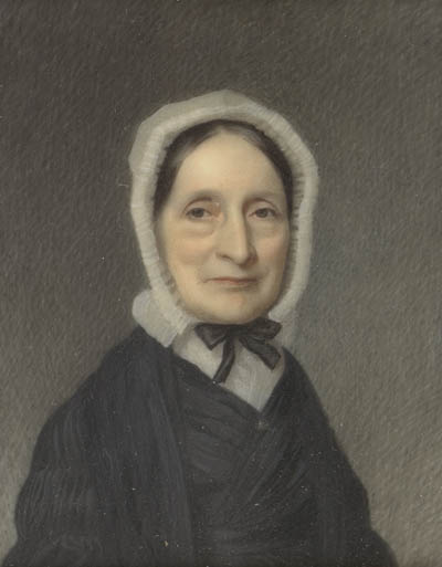 Ruth Haskins Emerson Miniature portrait, watercolor on ivory