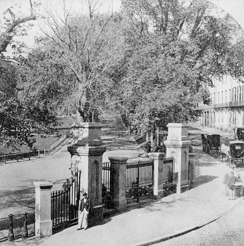 `Cor. Tremont and Park St.` Lantern slide