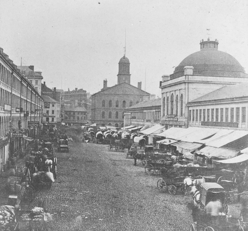 `Faneuil Hall Market` Lantern slide