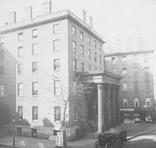 `Revere House, Bowdoin Sq.` Lantern slide