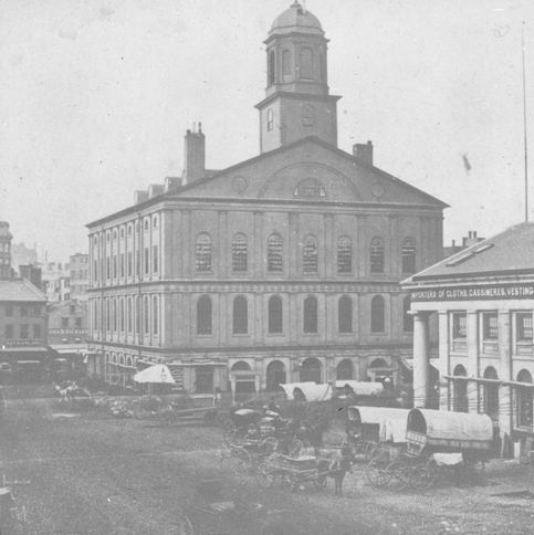 `Faneuil Hall Market` Lantern slide