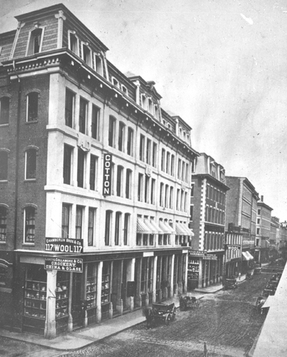 `Federal St. looking south` Lantern slide