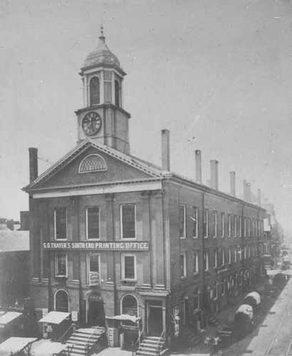 Boylston Market, cor. Washington & Boylston St. Lantern slide