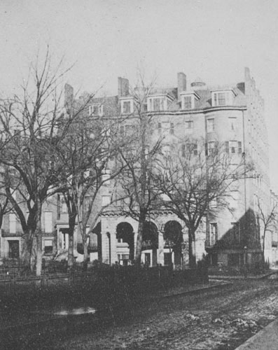 `Winthrop House, cor. Tremont & Boylston St.` Lantern slide