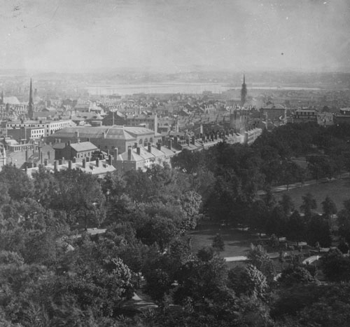 `View over Boston, S. from State House` Lantern slide