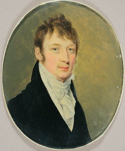 John May Miniature portrait], tempera on ivory