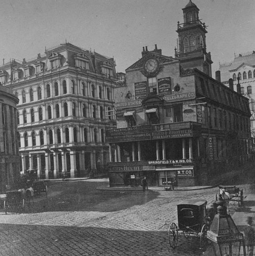 `Old State House` Lantern slide