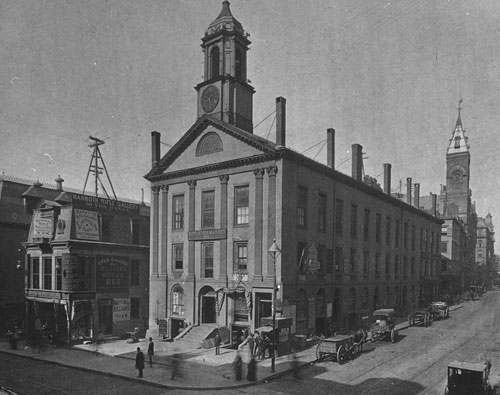 Boylston Market, cor. Washington & Boylston St. Lantern slide