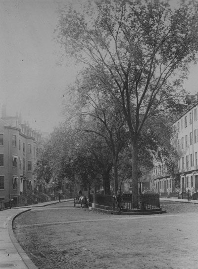 `Pemberton Sq., looking east` Lantern slide