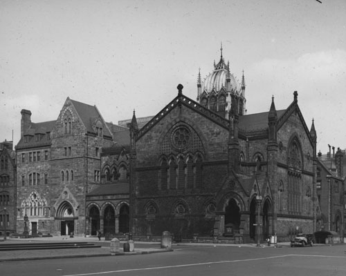 `New Old South Church, cor. Boylston & Dartmouth St.` Lantern slide