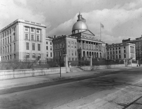 `State house` Lantern slide