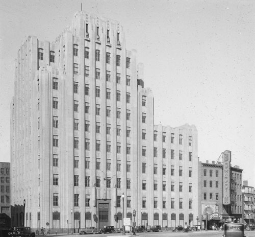 `N.E.T. & T. Co. Bldg., Bowdoin Sq.` Lantern slide