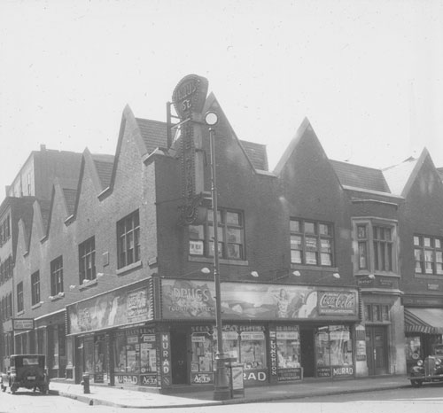 `Tremont & Hollis St.` Lantern slide