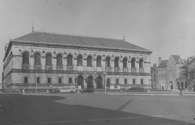 `Boston Public Library` Lantern slide