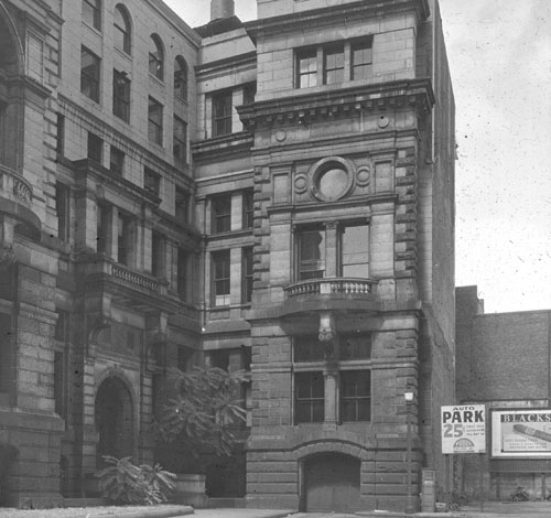 `Pemberton Sq. view of West End` Lantern slide