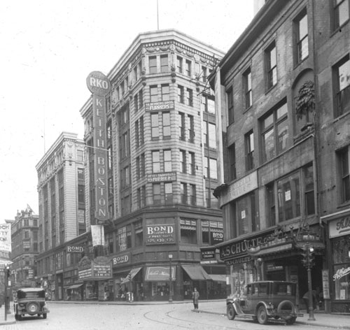 Cor. Washington & Essex St. Lantern slide