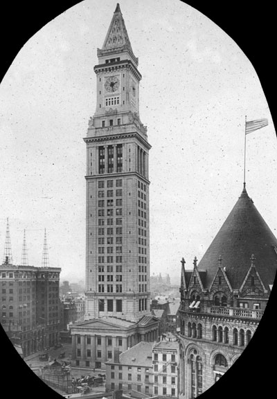 `Custom House` Lantern slide