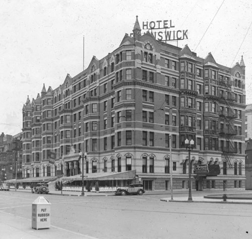 `Brunswick Hotel` Lantern slide