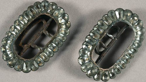 James Madison shoe buckles Silver, crystals