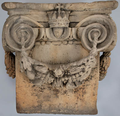 Stone pilaster capital Stone