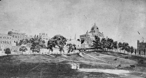 View of State House and Boston Common, Boston Lantern slide