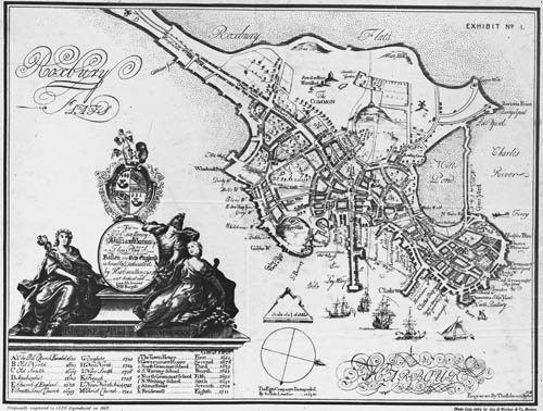 Plan of Boston Lantern slide of plan