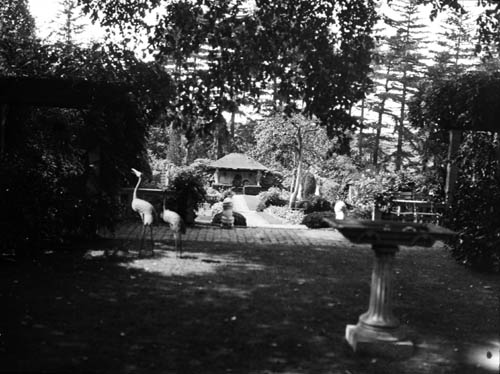 View of A. Hemenway estate, Milton, Mass Lantern slide