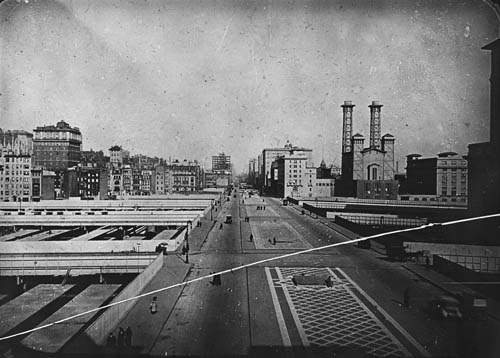 View of 4th Avenue, New York City Lantern slide