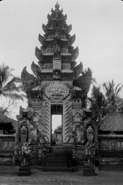 A tall gateway, possibly Bali Lantern slide