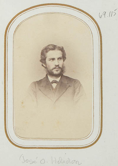 José O. Helidon Hand-colored carte de visite