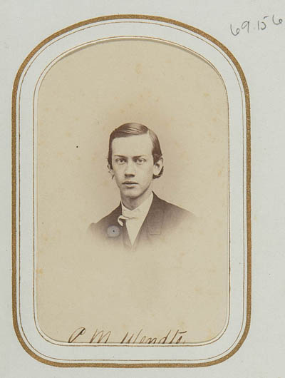 C. M. Wendte Carte de visite