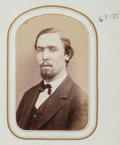 Unidentified man Hand-colored carte de visite