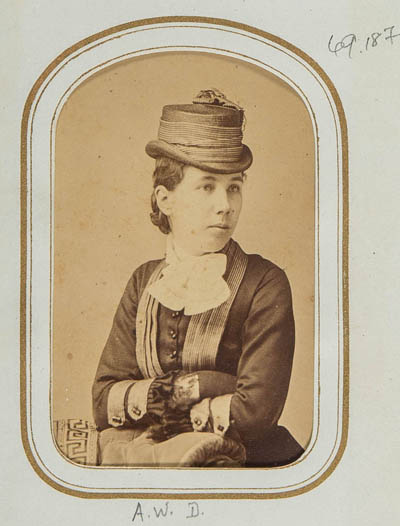 Annette W. Dall Carte de visite