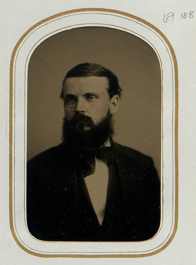 Unidentified man Hand-colored carte de visite