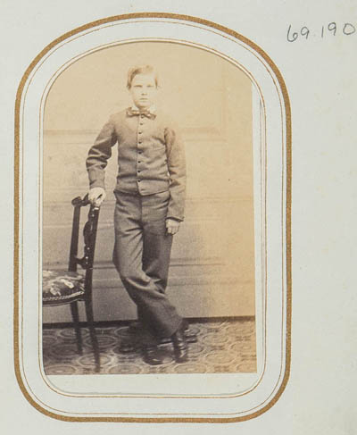 Unidentified boy Carte de visite