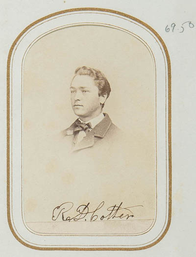 R. D. Cotter Carte de visite