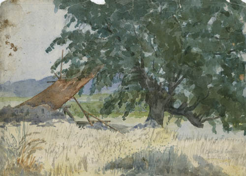 `Contra Costa, 1891` Watercolor on paper